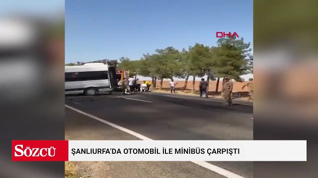 Şanlıurfa’da otomobil ile minibüs çarpıştı: 1 ölü, 14 yaralı