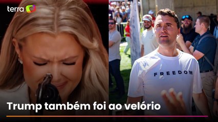 Esposa de Charlie Kirk diz que perdoa assassino do marido em funeral nos EUA