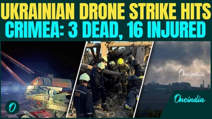 Ukrainian Drone Destroys School in Crimea —3 Dead, 16 Injured | Library & Cafeteria Reduced to Ruins