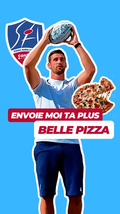 Concours plus belles pizzas avec les joueurs d’Aurillac