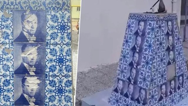 Okul bahçesindeki Atatürk büstüne saldırı