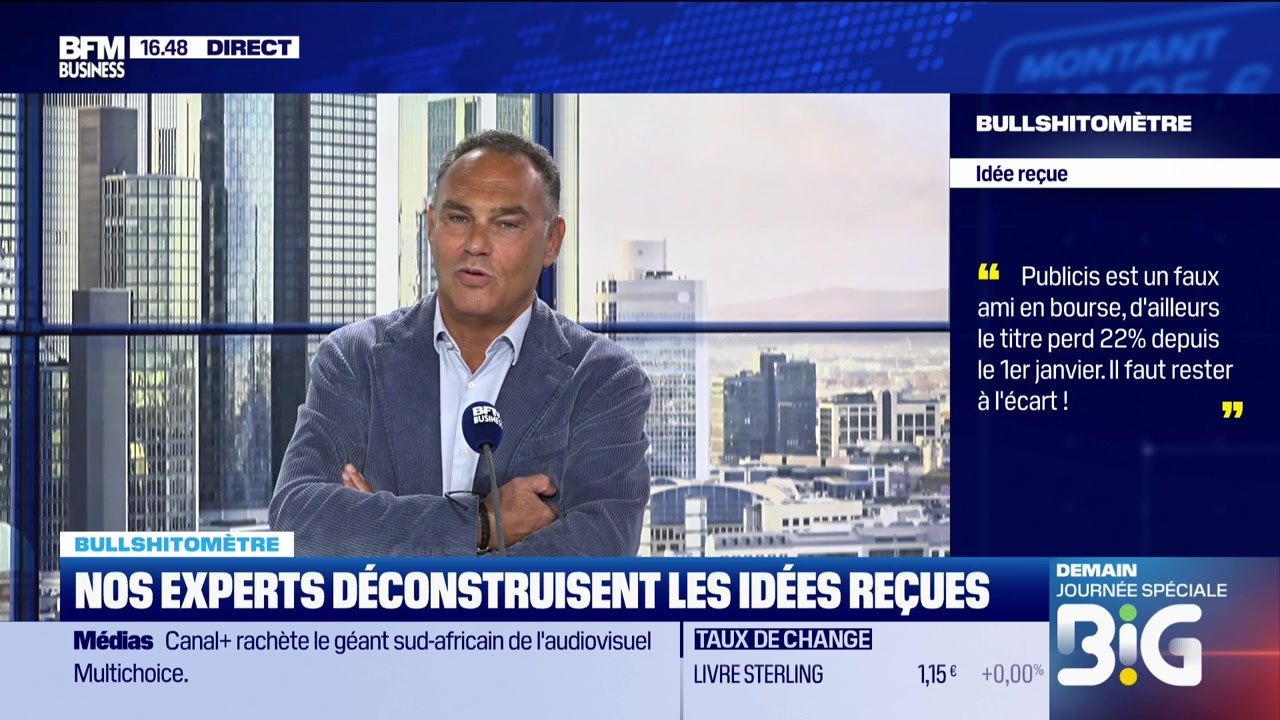 Bullshitomètre : "Publicis est un faux ami en bourse" - FAUX répond Éric Lewin - 22/09
