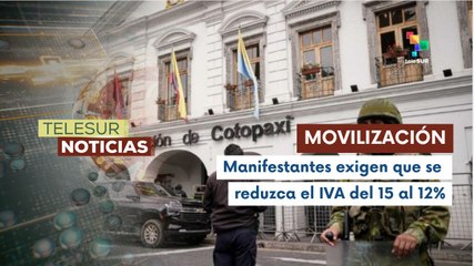 Ecuatorianos realizan acciones populares contra políticas de Noboa