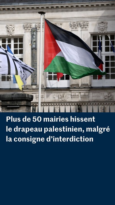 Le drapeau palestinien hissé sur les mairies de plus de cinquante villes en France