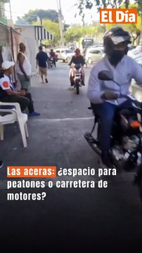 Las aceras: ¿espacio para peatones o carretera de motores?