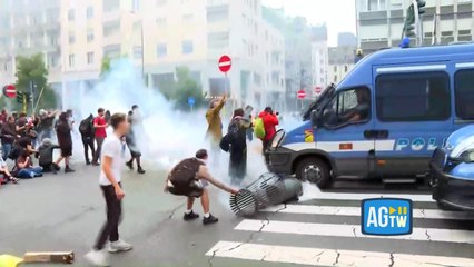 Guerriglia urbana in stazione centrale a Milano, gli scontri con le forze dell’ordine: il video