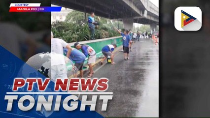 Manila LGU conducts repainting works on several roads