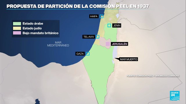 Cronología: propuesta de dos Estados como solución al histórico conflicto israelí-palestino