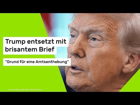 Donald Trump: Grund für eine Amtsenthebung - Trump entsetzt mit brisantem Brief