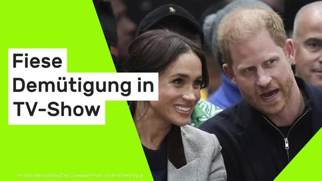 Prinz Harry und Meghan Markle: Fiese Demütigung in TV-Show - diese Abrechnung mit dem Königssohn sitzt