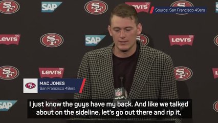 49ers' Jones laughs about his fourth quarter interception