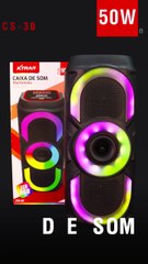 Caixa de som Bluetooth LED