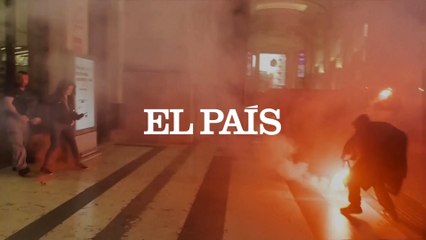 La huelga general en Italia por Gaza deja incidentes violentos