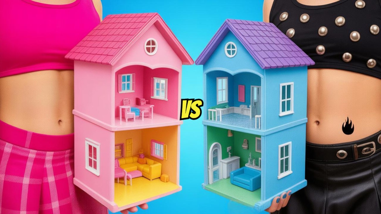 Astuces d'organisation pour petites maisons de poupées ! Défi Alt vs Soft 💰 par 123GO!