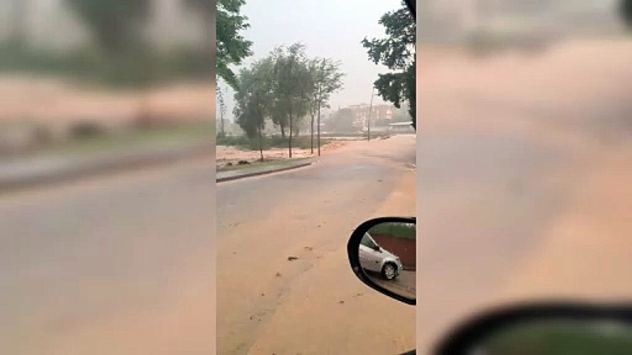 Maltempo a Paganico, strade come fiumi