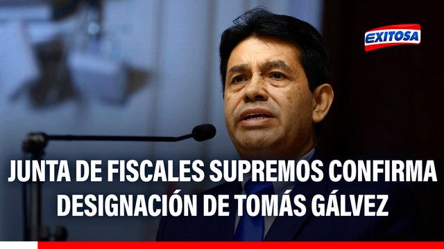 Junta de Fiscales Supremos confirma designación de Tomás Gálvez: Pablo Sánchez y Zoraida Ávalos declinaron al cargo
