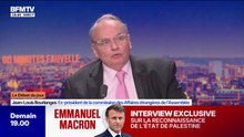 Pour Jean-Louis Bourlanges, ex-président de la commission des Affaires étrangères de l'Assemblée, la reconnaissance de la Palestine, "est une mesure symbolique"