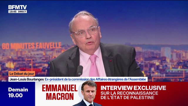 Pour Jean-Louis Bourlanges, ex-président de la commission des Affaires étrangères de l'Assemblée, la reconnaissance de la Palestine, est une mesure symbolique