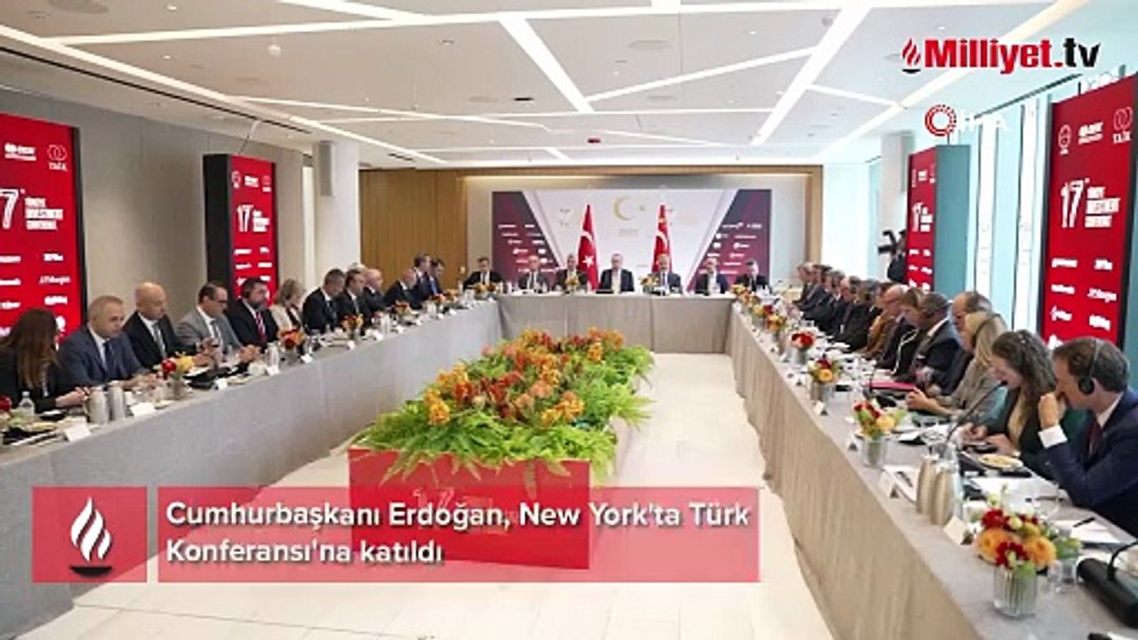 Cumhurbaşkanı Erdoğan, New York'ta Türk Yatırım Konferansı'na katıldı