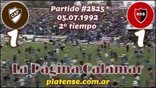 19920705   2825   Platense 1 vs Newells Old Boys 1   Resumen 1er tiempo   2 de 2