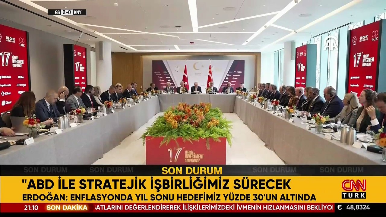 Cumhurbaşkanı Erdoğan, New York'ta Türk Yatırım Konferansı'na katıldı