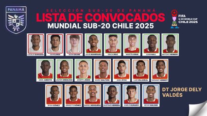 Panamá tiene definida su selección para el Mundial Sub-20 Chile 2025