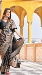 Kanjivaram Silk Saree with Zari Woven #fashion #trends