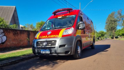 Idosa fica ferida após sofrer queda no Pioneiros Catarinenses