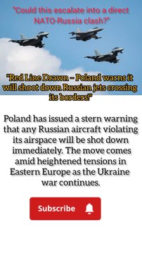 Poland Threatens to Down Russian Jets Crossing Its Borders