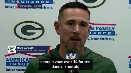 Packers - LaFleur regrette le trop grand nombre de fautes, une défaite difficile pour Love