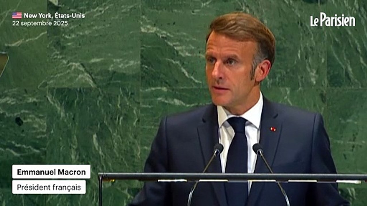 Emmanuel Macron reconnait l'État palestinien à l'ONU