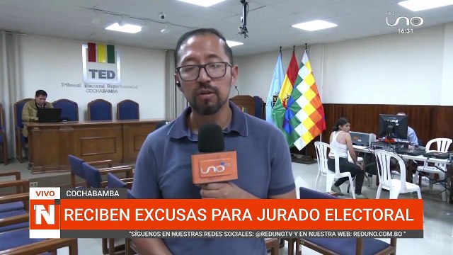 RECIBEN EXCUSAS DE JURADOS ELECTORALES