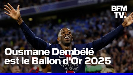 L'attaquant français du PSG Ousmane Dembélé, est le Ballon d'Or 2025
