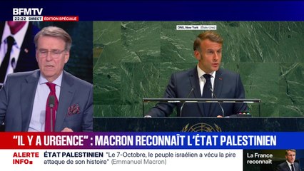 "Il y a urgence" : Macron reconnaît l'État palestinien - 22/09