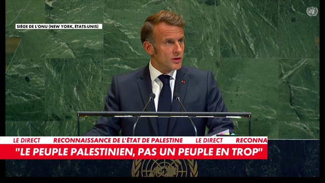 Reconnaissance de l'Etat de Palestine, plan de paix et de reconstruction à Gaza... Ce qu'il faut retenir du discours d'Emmanuel Macron à l'ONU