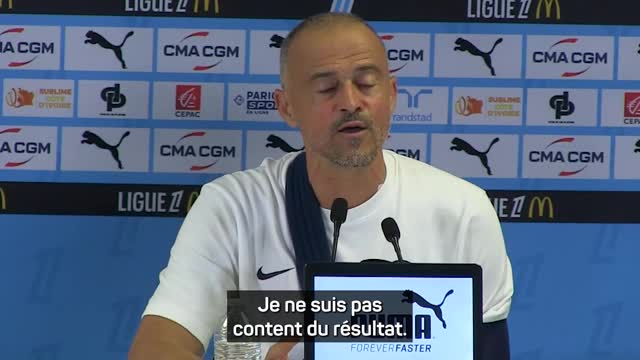 PSG - Luis Enrique : "L’OM, un candidat au titre ? Je ne sais pas, je ne suis pas devin”