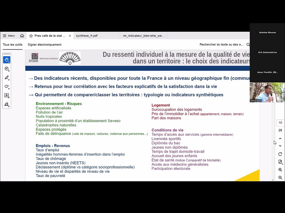 Café de la statistique - Qualité de vie - Territoires - 4 juin 2025
