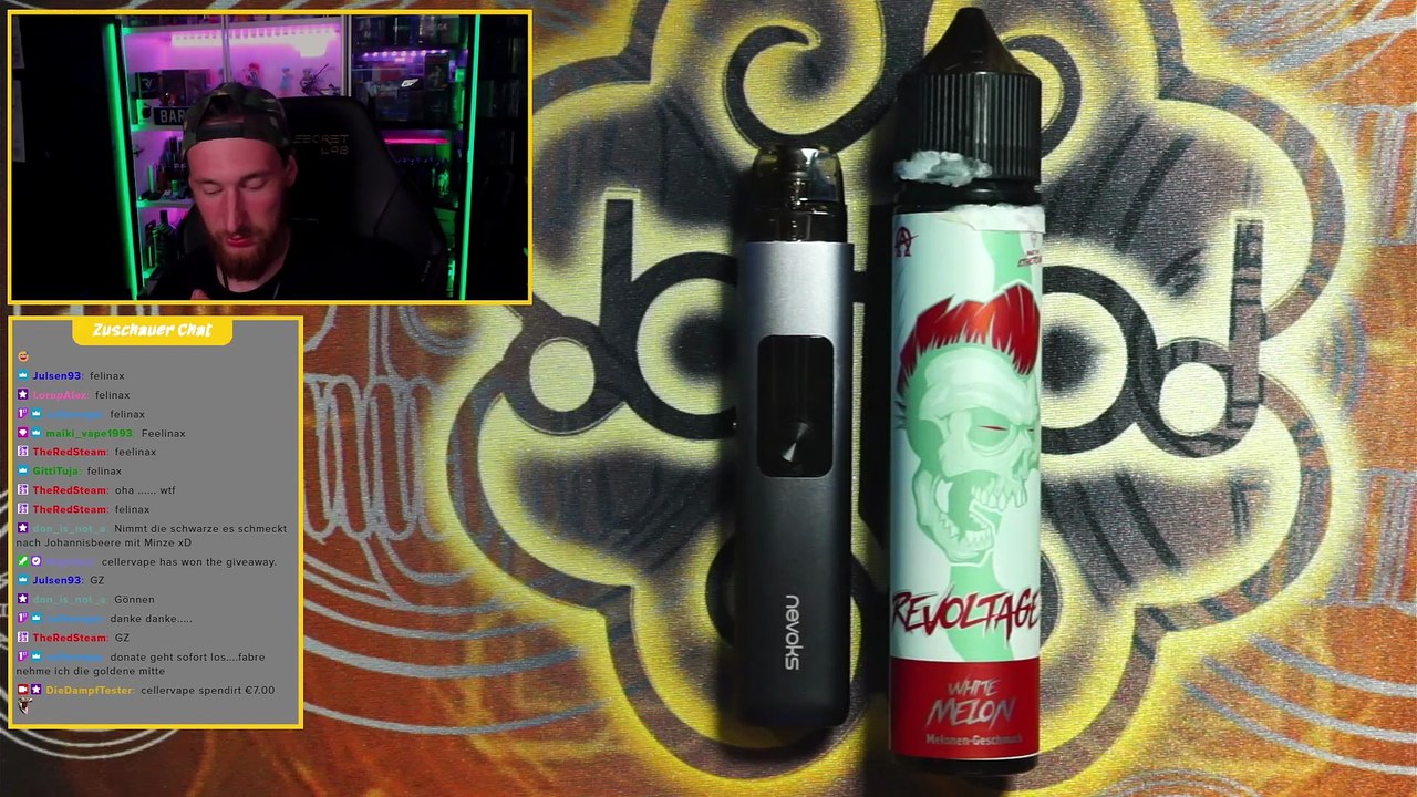 Revoltage White Melon Aroma Geschmackstest