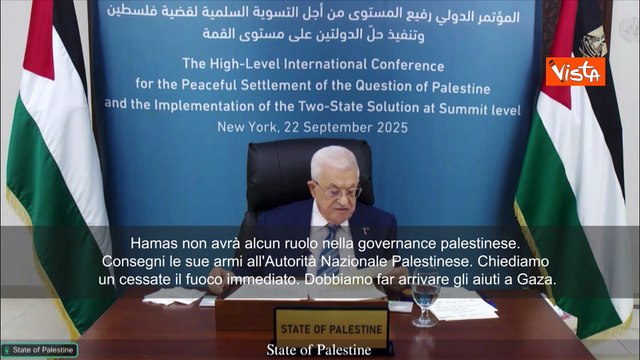 Abu Mazen: Chiediamo un cessate il fuoco immediato a Gaza. Hamas consegni armi ad Anp