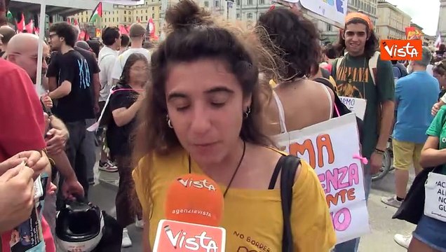 Le voci dei manifestanti pro Palestina a piazza dei Cinquecento a Roma: Stop al genocidio