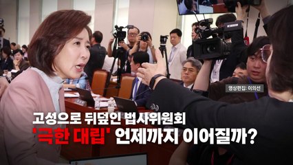[영상] 또 시작된 '추-나 대전'...고성으로 뒤덮인 국회 법사위 / YTN
