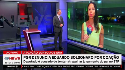 Eduardo Bolsonaro é denunciado por tentativa de atrapalhar julgamento do pai; especialistas comentam