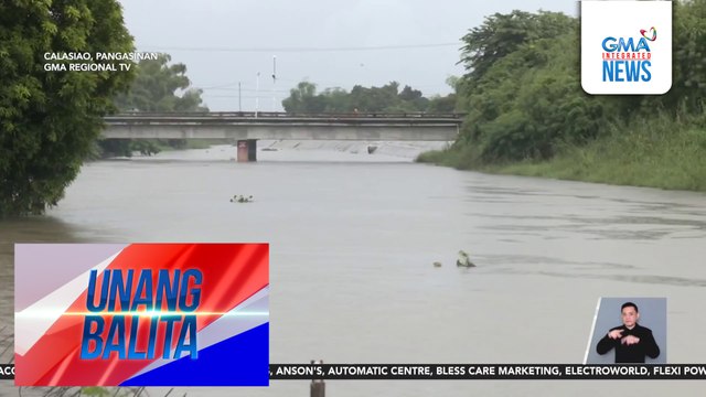 Ilang ilog at creek, tumaas dahil sa tuloy-tuloy na ulan dulot ng Super Typhoon Nando | Unang Balita