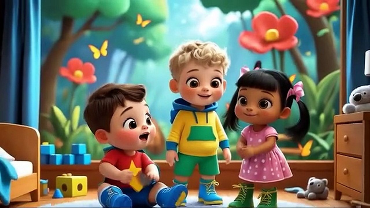 Children play with monsters