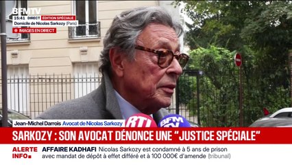 "Il y a une justice spéciale pour Nicolas Sarkozy", réagit son avocat après la condamnation de l'ancien président