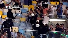 Violencia en la Copa Sudamericana: Policía reprime a Hinchas Lanús vs Fluminense