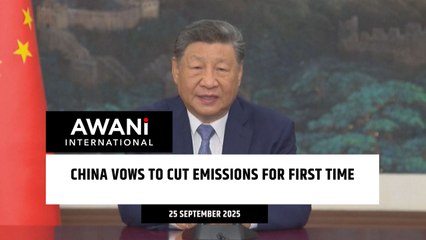 China vows to cut emissions for first time