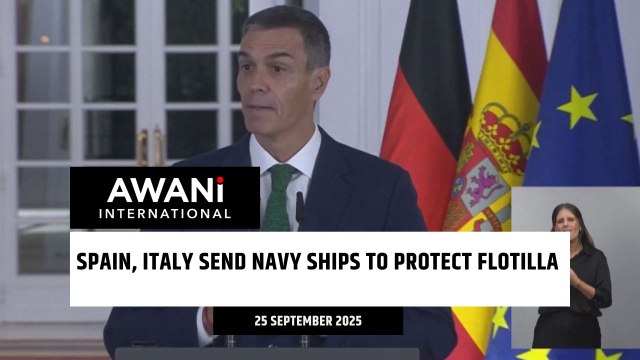 Spain, Italy send navy ships to protect Flotilla