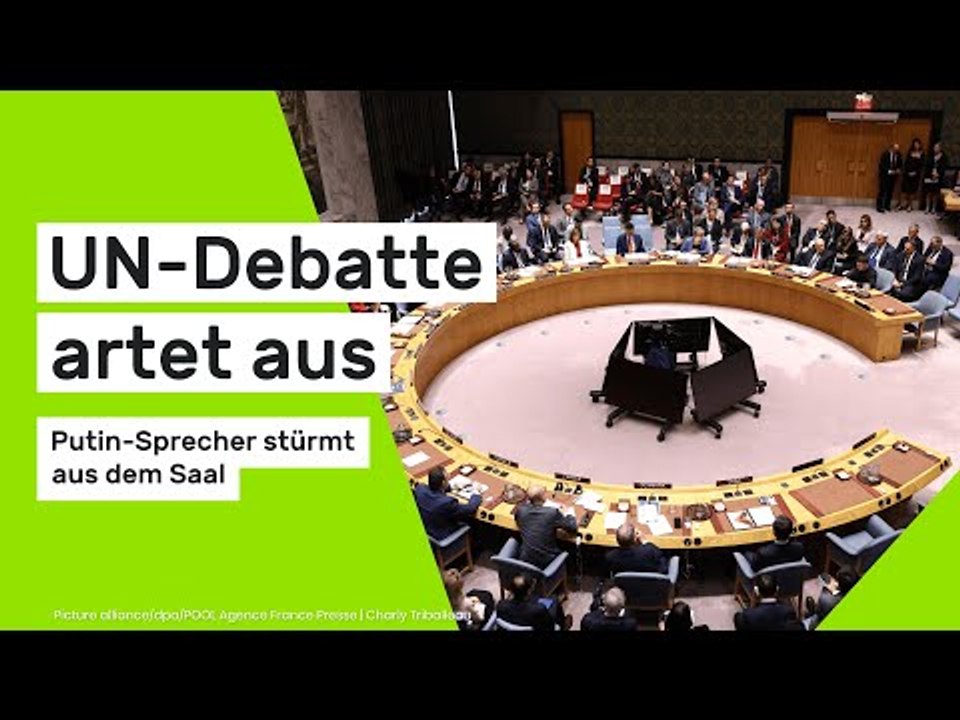 Eklat im UN-Sicherheitsrat: Putin-Sprecher stürmt aus dem Saal - UN-Debatte artet aus