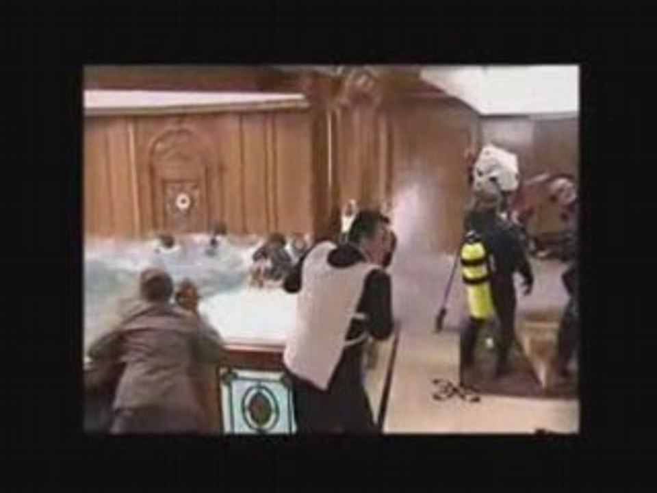 Titanic tournage "scene du grand escalier"